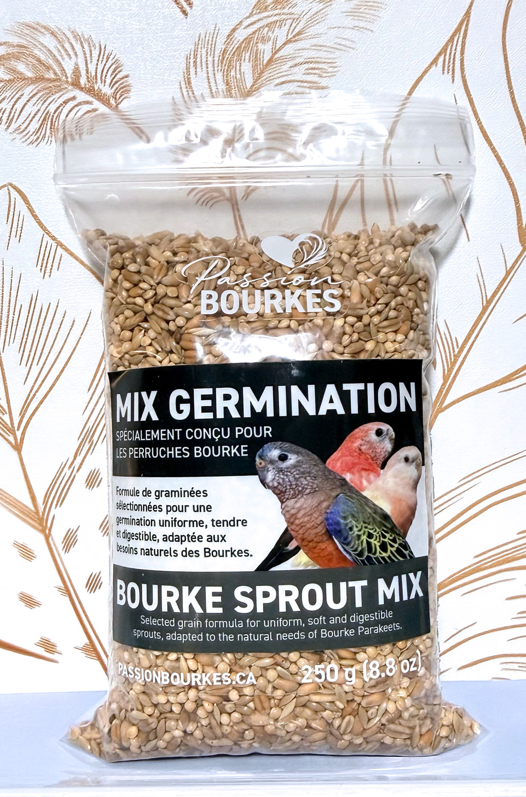 Mélange de germination pour Perruches Bourke – 250 g